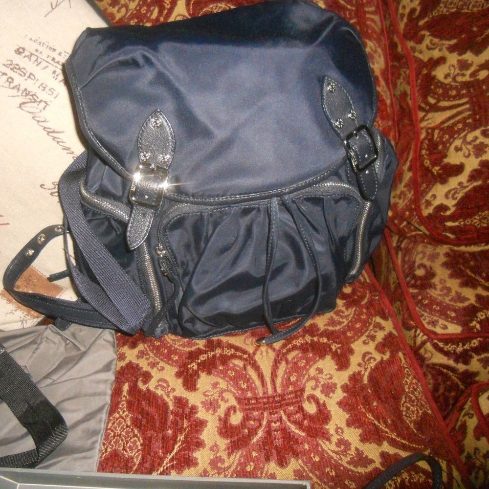 MZ WALLACE Dawn Marlena Backpack w/Silver Hardware